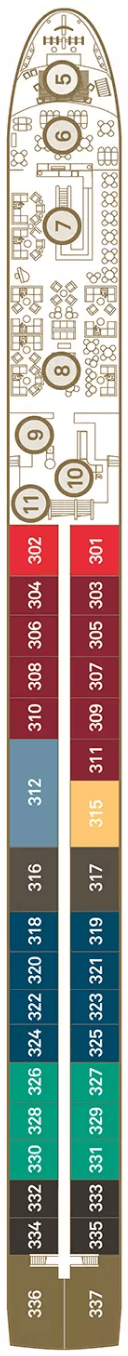Deck Diamond Deck plan for Scenic Crystal