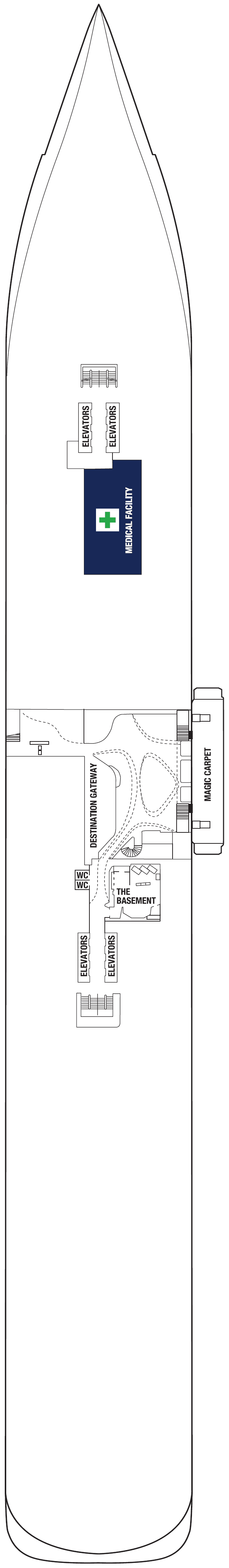 Deck 2 plan for Celebrity Beyond