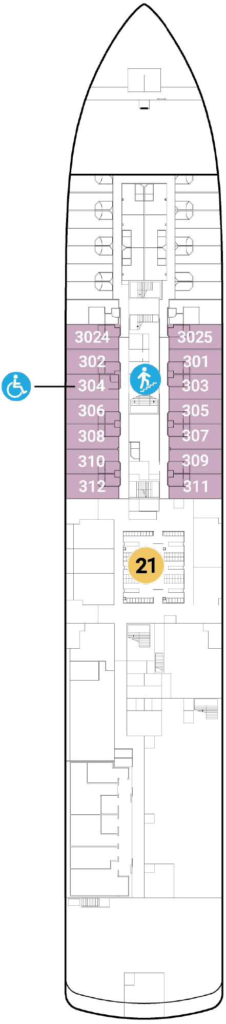 Deck Deck 3 plan for World Navigator