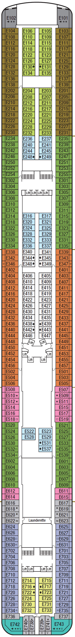 Deck Deck 10 - E plan for Britannia